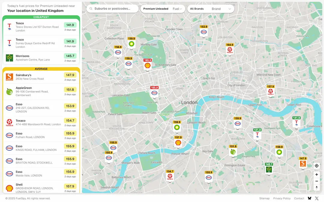 FuelSpy: UK's Leading Petrol & Diesel Price Comparison Platform